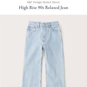 Abercrombie - High Rise 90’s Relaxed Jean